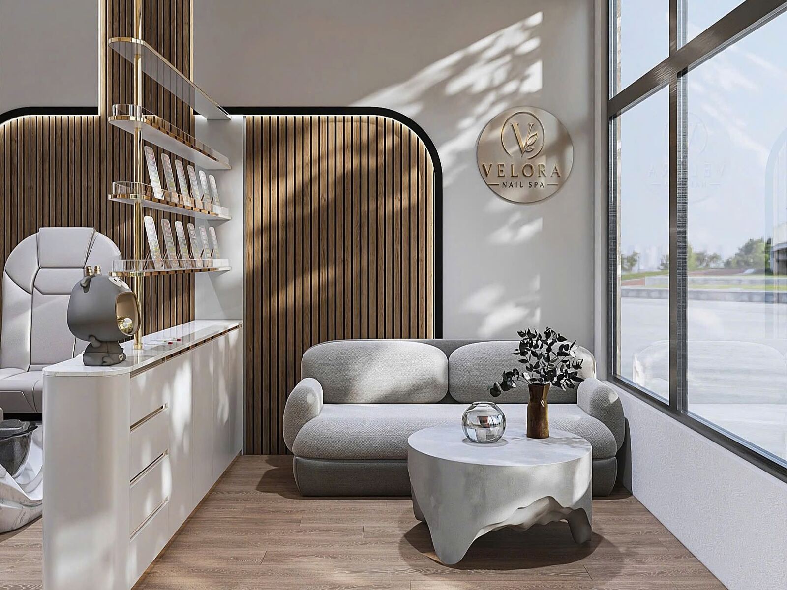 Inside Velora Nail Spa